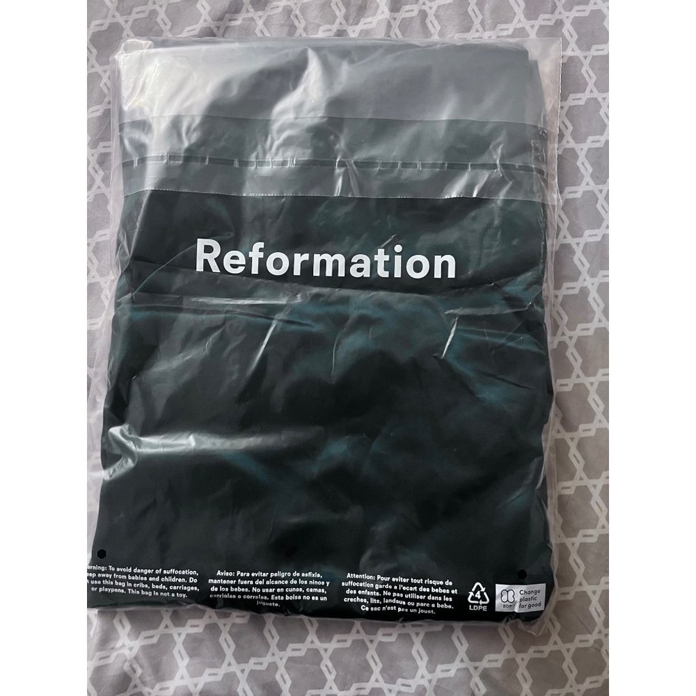 Reformation Gloriana Silk Dress in Emerald 10 NWT SOLD OUT - Picture 8 of 9